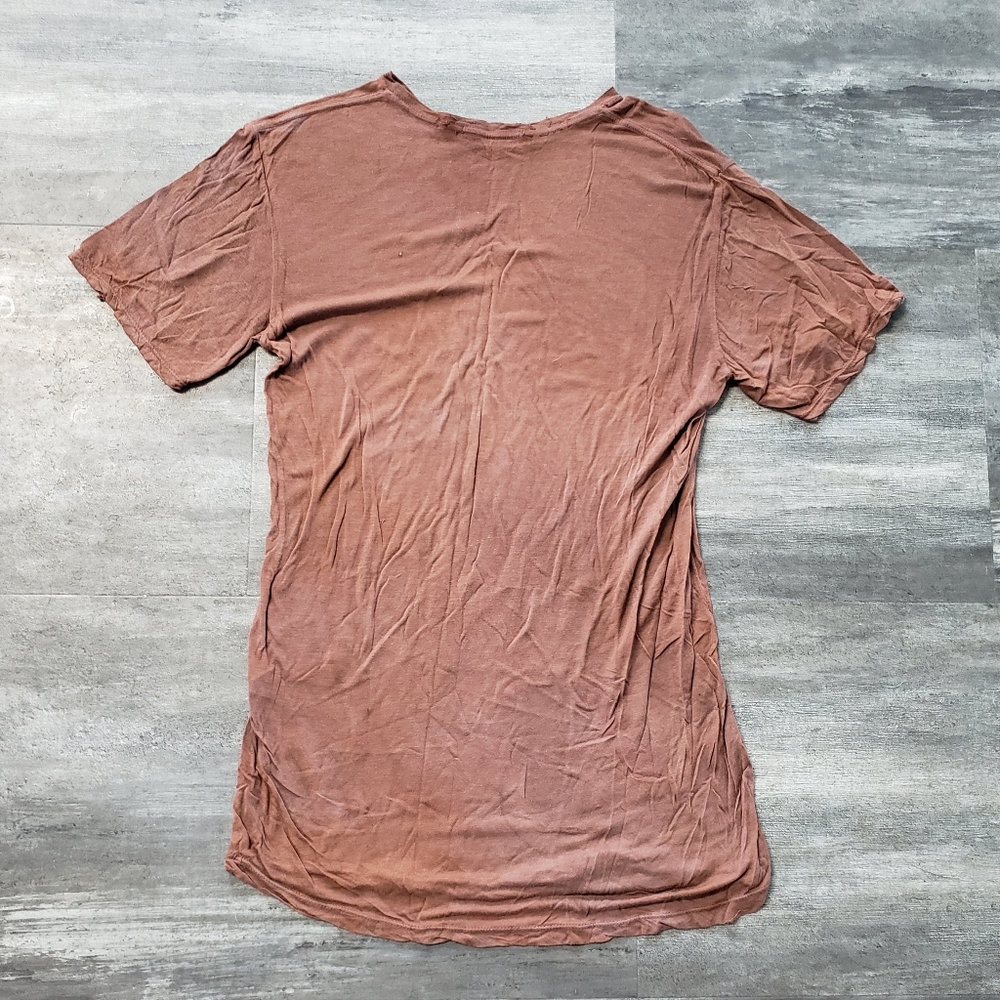 Chocolate Basic Distressed Bm Short Sleeve - image 2